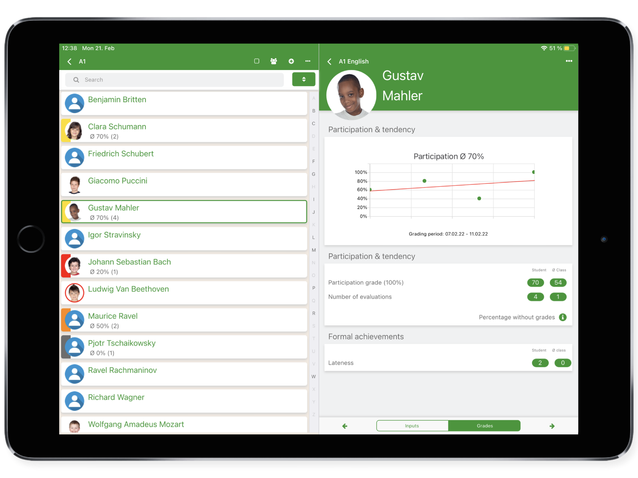 flixGRADE for tablets